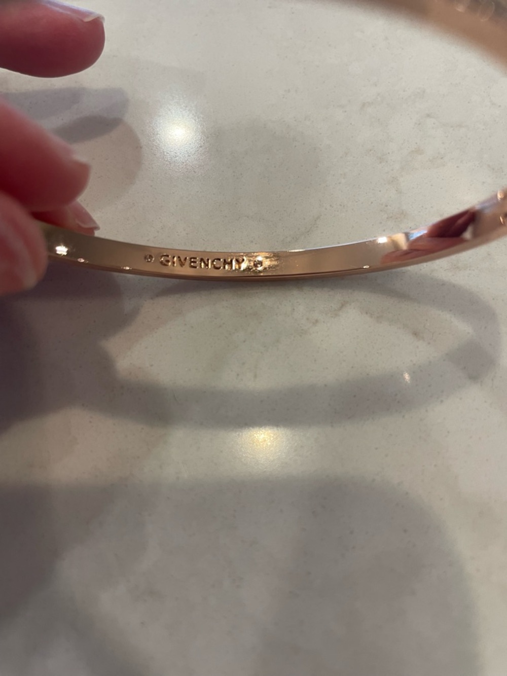 Givenchy Rose Gold Crystal Pavé Bangle Bracelet - Women - Picture 2 of 5